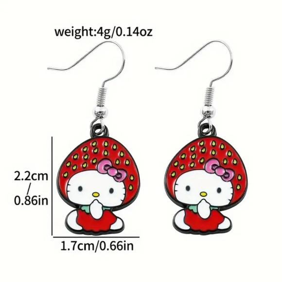 NWT Hello Kitty Earrings #11 - Picture 2 of 2